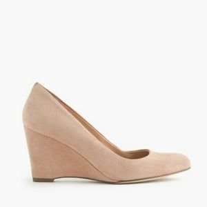 🐰J.Crew Suede Wedge Pumps